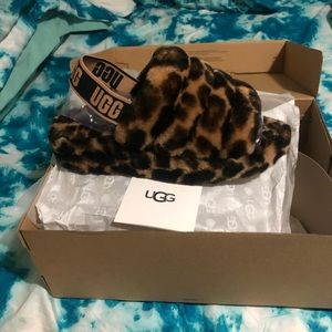 Brand new UGG shoes that are leopard print and a size 8
